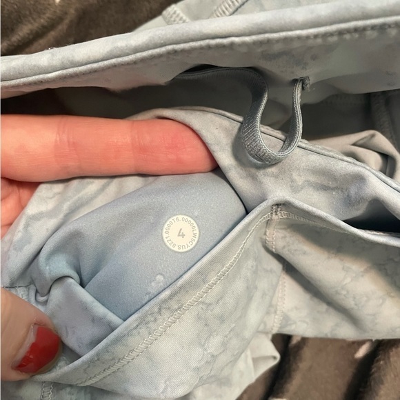 LULULEMON NWOT Fast and Free EUC High-Rise Tight 25" City Grit White Blue Fog 4 - Picture 7 of 8